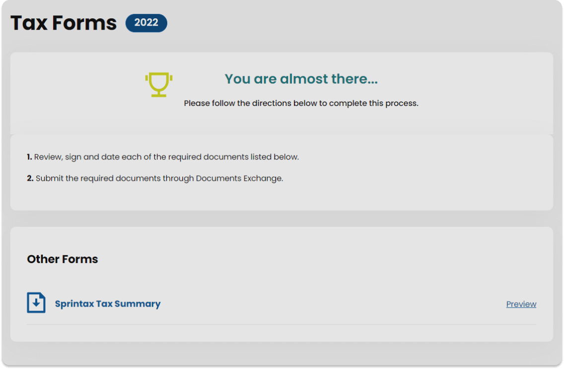 Sprintax Forms-Tax forms