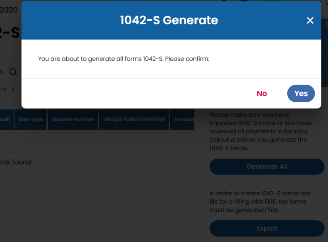Calculus Sprintax Partner dashboard form