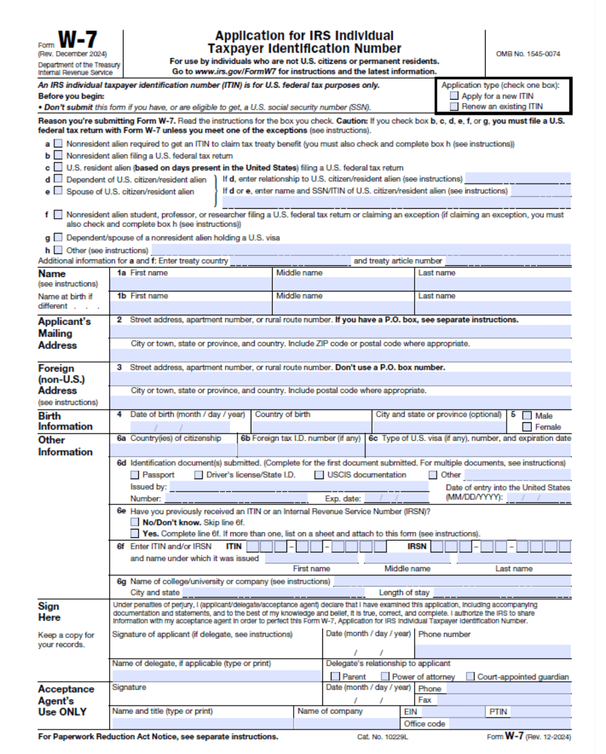 Form W-7